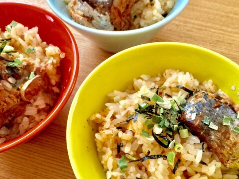 さばの味噌煮缶だけ⋆炊き込みご飯